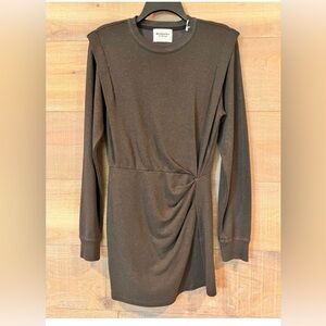 Isabel Marant Etoile - Chic Brown Long Sleeve Mini Dress
